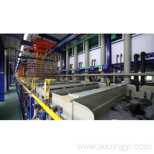 Metal surface treatment plant nickel/copper plating line